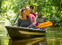 Tourists on a boat