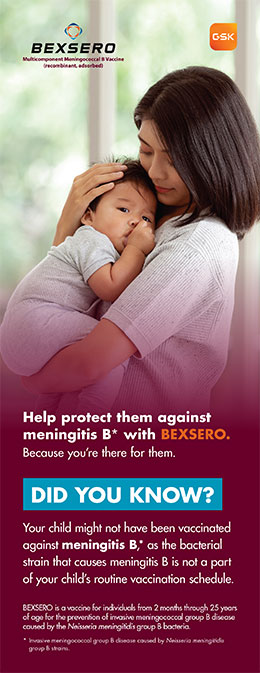 Brochure cover of Bexero vaccine against Meningococcal B