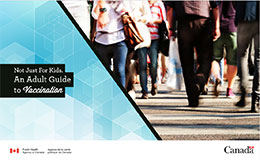 Brochure cover for an Adult Guide to Vaccination