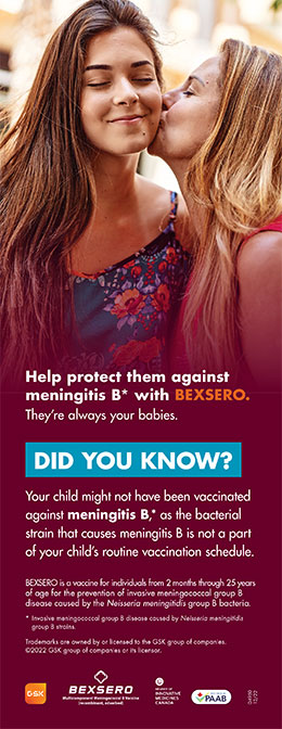 Brochure cover of Bexero vaccine against Meningococcal B