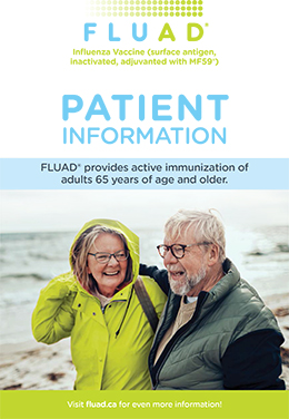 Brochure cover for FLUAD Patient Information