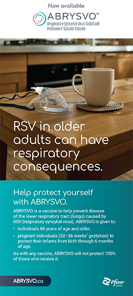 Brochure cover for Abrysvo vaccine against RSV