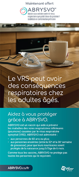 Abrysvo est un vaccin contre le virus respiratoire syncytial (VRS)